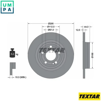 2x BRAKE DISC 92323203 FOR MERCEDES-BENZ B-CLASS GLB/SUV GLA A-CLASS B-KLASSE - Image 1 of 4