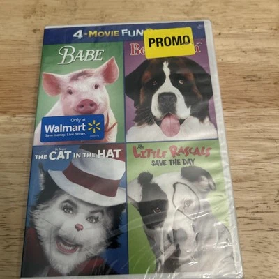 BABE / BEETHOVEN / CAT IN THE HAT / LITTLE RASCALS (DVD) NEW Authentic US - Image 1 of 4