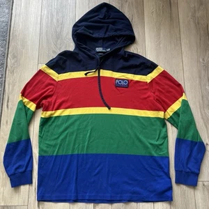 Polo Ralph Lauren POLO HI Tech Vintage Long Sleeve Men's Hoodie Size XL - Picture 1 of 6