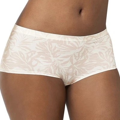 MAIDENFORM Women’s Barely There Boyshort Panty Nylon Beige Pink Nylon Size 2XL 9 - Image 1 of 4