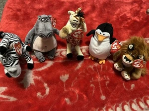 Madagascar TY beanie babies Lot - Picture 1 of 4