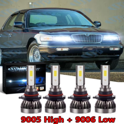 For Mercury Grand Marquis 1995 1996 1997 - 6000K Combo LED Headlight Bulbs Hi&Lo - Image 1 of 4
