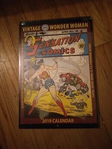 Vintage Wonder Woman Sensation Comics Cover 2019 Calendar New Sealed - Picture 1 of 5