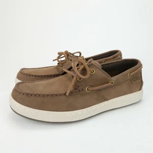 Zapatos de barco informales cómodos de cuero marrón ABEO Angler para hombre talla 8,5 M - Imagen 1 de 6