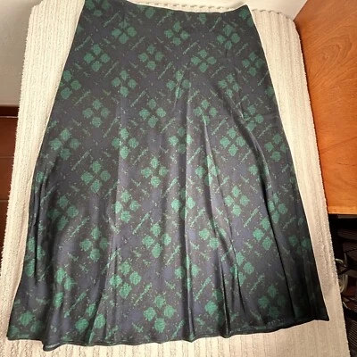 New J. Crew Womens Pull-On Midi Slip Skirt in Navy Watch Tartan Size XL AT608 - Image 1 of 4