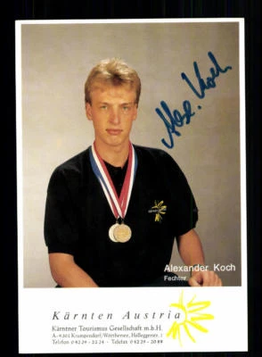 Alexander Koch Autogrammkarte Original Signiert Fechten + A 207541 - Bild 1 von 2
