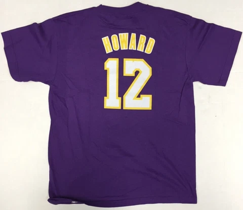 Dwight Howard #12 Los Angeles Lakers NBA 2 Sided Boys T-Shirt LG 14/16 Cover