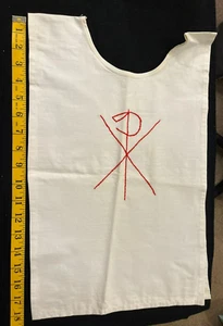 Vintage Infant Embroidered Baptismal Bib - Picture 1 of 1