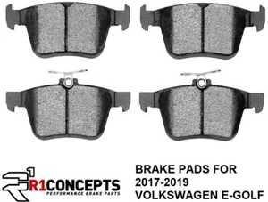 R1 CONCEPTS ADVANCED LOW METALLIC CERAMIC BRAKE PADS 2017-2019 VOLKSWAGEN E-GOLF - Picture 1 of 4