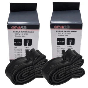 MTB 27.5" x 1.50-2.35 Cycle Inner Tube 2 PACK Schrader Valve 650B Bicycle Tube - Picture 1 of 2