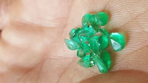 20 Natural earth mined Pear Shaped BrazilianEmeralds 3.76ct total carat weight - Picture 1 of 1