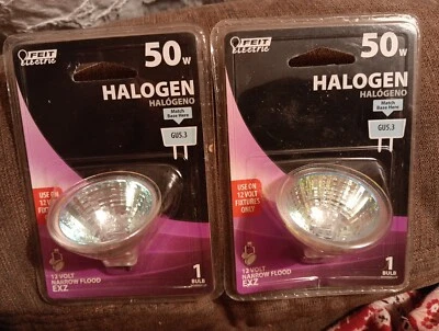 2 Feit 50W GU5.3 Narrow Flood Bulbs B232• - Image 1 of 2