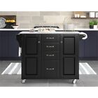 Homestyles Create-a-Cart Wood Rolling Kitchen Cart in Black
