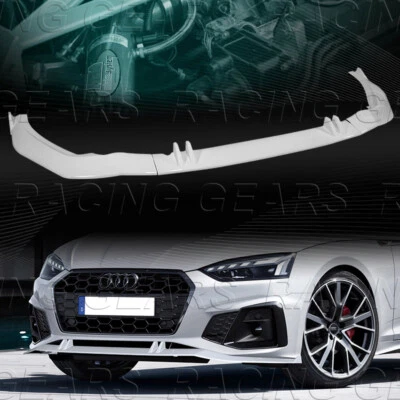STP 型涂漆白色前盖 SPOILER 唇部适合 20-22 奥迪 A5 S5 SPORTBACK — 第 1/4 张图片