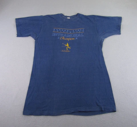Vintage Kansas State Wildcats Shirt Mens XL Blue Intramural Champion 80s Tee ^ Cover