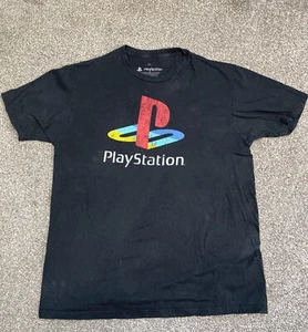 Camiseta PlayStation Hombre Talla L Negra Clásica Logo Sin Etiquetas - Imagen 1 de 2