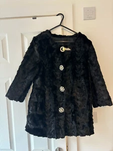 Kunstfell Damen Jacke Nagelneu Einheitsgröße Warm Locker Mantel - Bild 1 von 1