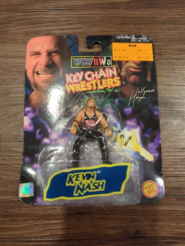 NEW Kevin Nash WCW nWo Key Chain Wrestlers Figure Toy Biz Wrestling WWF WWE NIB Cover