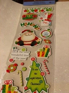 RECOLLECTIONS 3D STICKERS CHRISTMAS CHIPBOARD STICKERS NEW 18 PCS - Picture 1 of 7