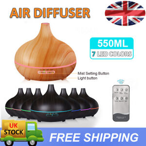 Electric Air Diffuser Humidifier Aroma Oil LED Defuser Night Light Up Home Relax