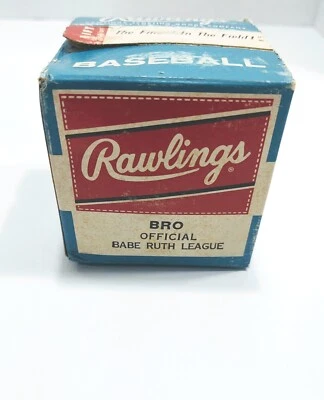 Pelota oficial de béisbol de la Liga Babe Ruth de colección de los años 70 Rawlings Bro Foto 1 de 4