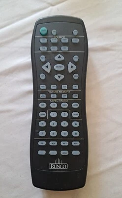 Proyector de cine en casa Runco Black T188BC-C control remoto original genuino Foto 1 de 2