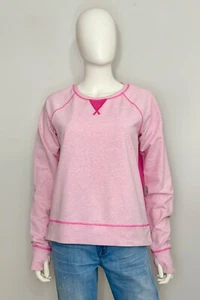 Lululemon Voyage Sweatshirt Womens 6 Pink Fuchsia Long Sleeve Pullover Logo - Picture 1 of 10
