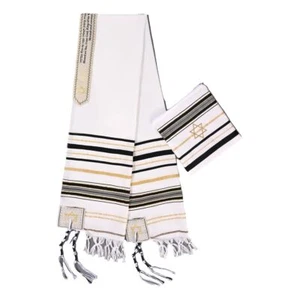 1 pcs Black prayer shawls for women with Bag For Men & Women | Designed in Is... - Picture 1 of 6