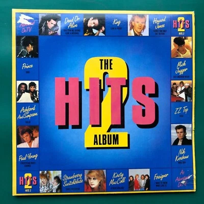 HITS 2 THE ALBUM Synthpop Rock 2x LP Nik Kershaw Foreigner Prince Chaka Khan VG+ - Image 1 of 4