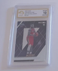 2019-20 Tarjeta de novato RECON Zion Williamson - CGA 10 PRÍSTINA - New Orleans Pelicans - Imagen 1 de 1
