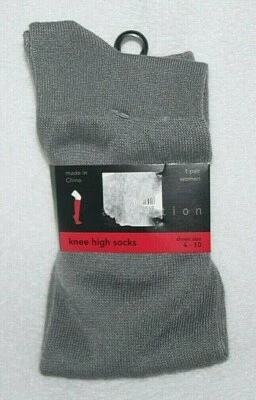 Calcetines hasta la rodilla grises Attention para mujer talla 4-10/1 par  Foto 1 de 2