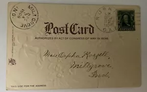 RUSKIN, GA Ware Co. Doane Cancel Dec 21, 1908 Type 2 No 1. This Is The EKU. - Picture 1 of 3