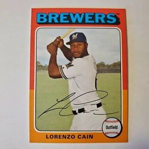 2019 Topps Archives Lorenzo Cain card # 115 Milwaukee Brewers - Picture 1 of 1