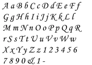 Alphabet Letter Stencil cut from Mylar complete alphabet numbers & symbols #160 - Imagen 1 de 3