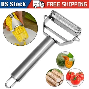 Edelstahl Kartoffelschäler Gemüseschäler Obstschneider Karottenschneider Werkzeuge - Bild 1 von 16