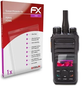atFoliX Verre film protecteur pour Hytera PD565 9H Hybride-Verre - Afbeelding 1 van 5