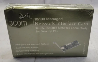 NEW - 3COM 10/100 Managed Network Interface Card - 3C905CX-TX-M - SEALED BOX!!! - Image 1 of 4