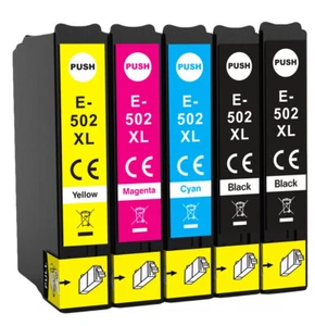 5 Tintenpatrone 502XL passend für Epson XP-5100 XP-5105 WF-2865DWF WF-2860DWF - Bild 1 von 8