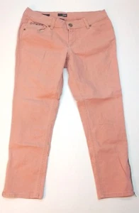 a.n.a. Pink Skinny Zipper Leg Capri Jeans Studded Pocket Tag Sz 8 Mine 31x26 - Picture 1 of 9