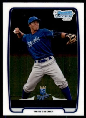 2012 Bowman Chrome Prospect Autographs Cheslor Cuthbert Kansas City Royals - Image 1 of 2