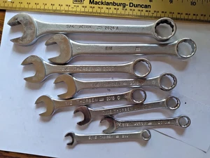 VINTAGE 8PC THORSEN COMBINATION WRENCH SET SAE USA 1960'S - Picture 1 of 7