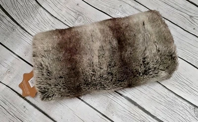 West Elm Faux Fur Ombré Luxury Muff or Pillow Cover or Neck Roll NWT - Image 1 of 4