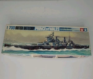 Modellino British Battleship Prince of Wales Tamiya #122 scala 1/700 usato vintage - Foto 1 di 10