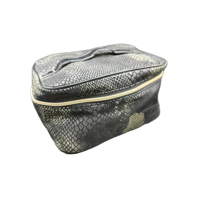 Bolso de Maquillaje Lancome Tren Estuche Estampado Piel de Serpiente Mango Superior Bolsa de Maquillaje Foto 1 de 4
