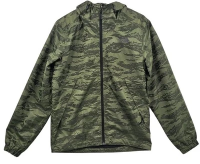 The North Face Mens S Millerton Green Camo Dryvent Hooded Raincoat - Image 1 of 4