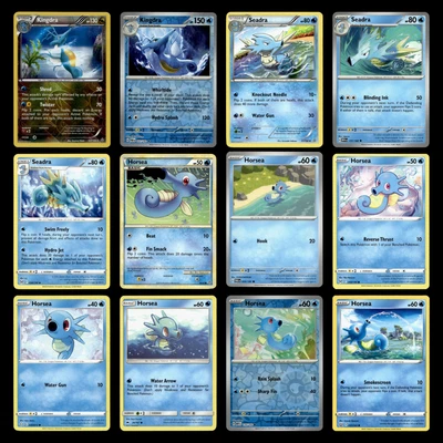 12x Kingdra Lot Seadra Horsea 107.0 XY Primal Clash Pokemon Cards Collection Set - Image 1 of 4