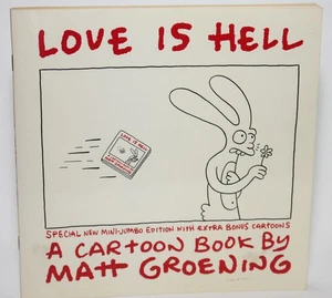 LOVE IS HELL by Matt Groening - Pantheon, 1986 TPB Mini Jumbo Ed. Cartoon Humor - Picture 1 of 8