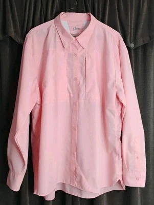 Camisa de pesca World Wide Sportsman Mujer 2XL lengüeta enrollable coral L/S malla ventilada trasera Foto 1 de 4