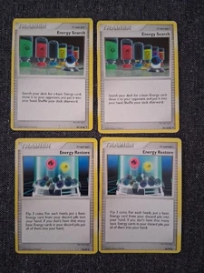 Pokémon Sammelkartenspiel - 4 Karten - Trainer - Energiesuche - Energierückherstellung - Bild 1 von 2