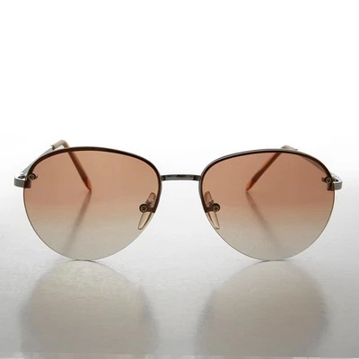 Chic Farbverlauf Braune Gläser 90s Sonnenbrille - Durchfluss - Bild 1 von 4